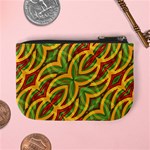 Tropical Colors Abstract Geometric Print Coin Change Purse Back