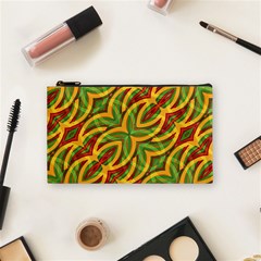 Tropical Colors Abstract Geometric Print Cosmetic Bag (small)