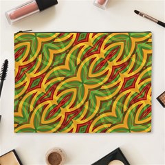 Tropical Colors Abstract Geometric Print Cosmetic Bag (xl) by dflcprints