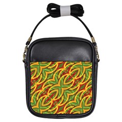 Tropical Colors Abstract Geometric Print Girl s Sling Bag by dflcprints