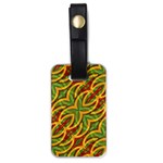 Tropical Colors Abstract Geometric Print Luggage Tag (One Side) Front