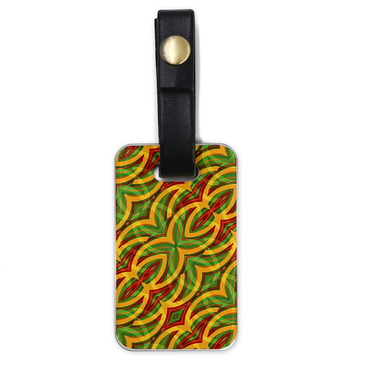 Tropical Colors Abstract Geometric Print Luggage Tag (One Side)