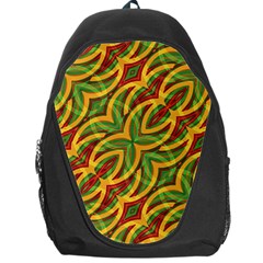 Tropical Colors Abstract Geometric Print Backpack Bag by dflcprints