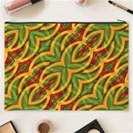 Tropical Colors Abstract Geometric Print Cosmetic Bag (XXXL) Back