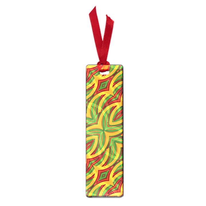 Tropical Colors Abstract Geometric Print Small Bookmark