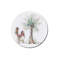 Palm Tree Drink Coasters 4 Pack (round)