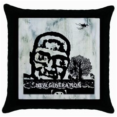 M G Firetested Black Throw Pillow Case by holyhiphopglobalshop1