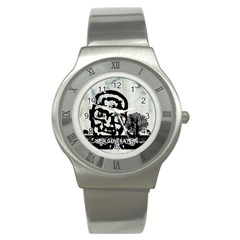 M G Firetested Stainless Steel Watch (slim) by holyhiphopglobalshop1