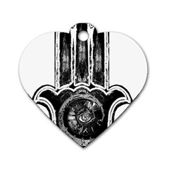 Hamsamusiceyebubblesz Dog Tag Heart (one Sided)  by OcularPassion