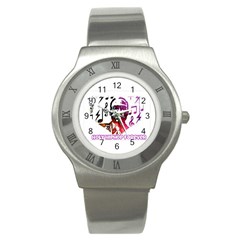 Befunky Befunky Befunky Mgclothingstore Jpg Stainless Steel Watch (slim) by holyhiphopglobalshop1