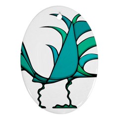 Fantasy Bird Oval Ornament by dflcprints