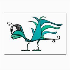 Fantasy Bird Postcard 4 x 6  (10 Pack) by dflcprints