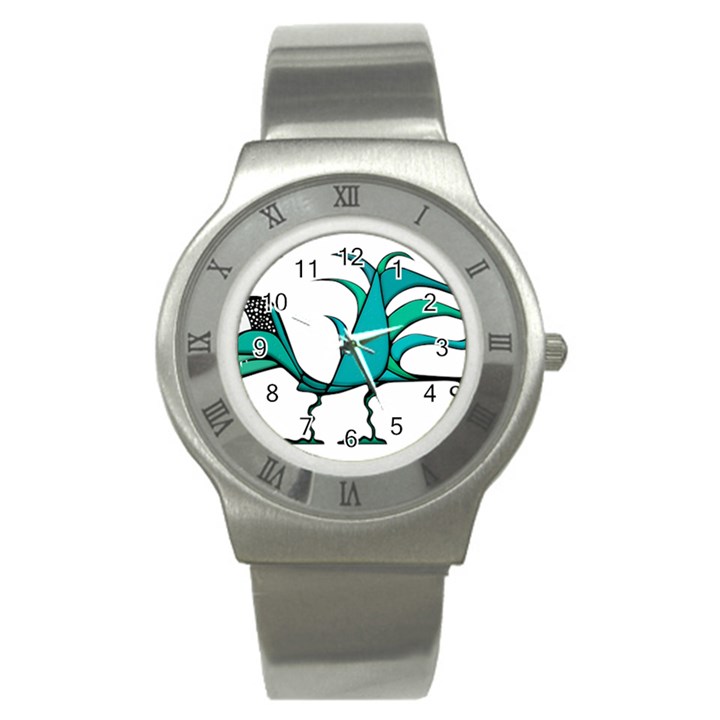 Fantasy Bird Stainless Steel Watch (Slim)