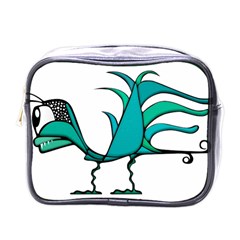 Fantasy Bird Mini Travel Toiletry Bag (one Side)