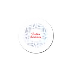 Halftone Circle With Squares Golf Ball Marker