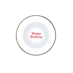 Halftone Circle With Squares Golf Ball Marker 10 Pack (for Hat Clip)