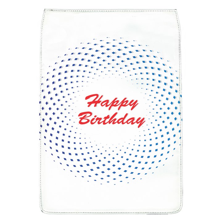 Halftone Circle With Squares Removable Flap Cover (Large)