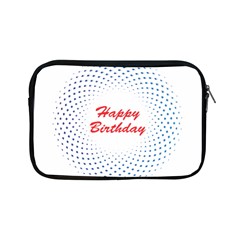 Halftone Circle With Squares Apple Ipad Mini Zippered Sleeve by rizovdesign