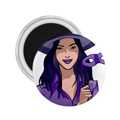 Purple Witch 2 25  Button Magnet