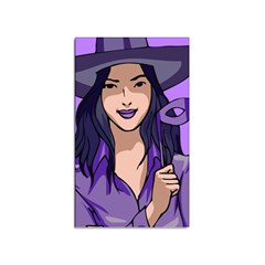 Purple Witch Sticker (rectangle) by FunWithFibro