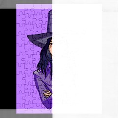 Purple Witch Jigsaw Puzzle (rectangle) by FunWithFibro