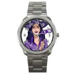 Purple Witch Sport Metal Watch