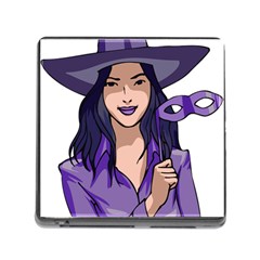 Purple Witch Memory Card Reader With Storage (square)