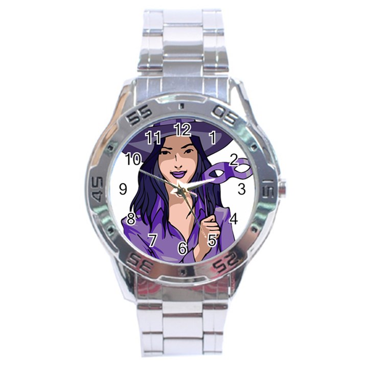 Purple Witch Stainless Steel Watch