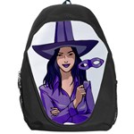 Purple Witch Backpack Bag Front