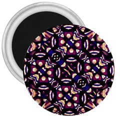 Colorful Tribal Pattern Print 3  Button Magnet