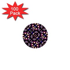 Colorful Tribal Pattern Print 1  Mini Button (100 Pack) by dflcprints