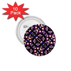 Colorful Tribal Pattern Print 1 75  Button (10 Pack)