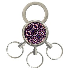 Colorful Tribal Pattern Print 3-ring Key Chain by dflcprints