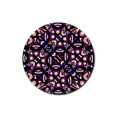 Colorful Tribal Pattern Print Drink Coasters 4 Pack (round)