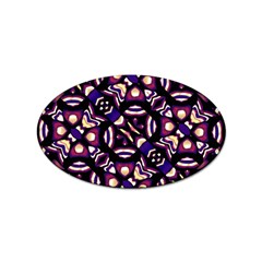 Colorful Tribal Pattern Print Sticker (oval)