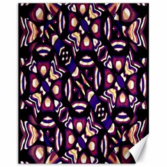 Colorful Tribal Pattern Print Canvas 11  X 14  (unframed)