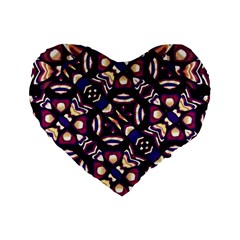 Colorful Tribal Pattern Print 16  Premium Heart Shape Cushion 