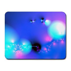 Love In Action, Pink, Purple, Blue Heartbeat Small Mousepad by DianeClancy