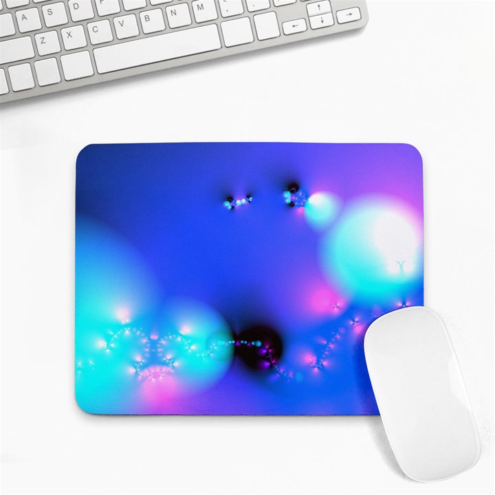 Love In Action, Pink, Purple, Blue Heartbeat Small Mousepad