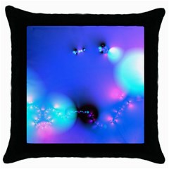 Love In Action, Pink, Purple, Blue Heartbeat 10000x7500 Black Throw Pillow Case by DianeClancy