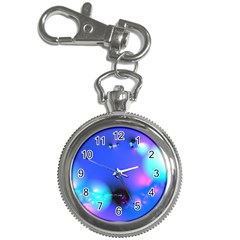 Love In Action, Pink, Purple, Blue Heartbeat 10000x7500 Key Chain Watch by DianeClancy