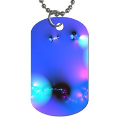 Love In Action, Pink, Purple, Blue Heartbeat 10000x7500 Dog Tag (one Sided) by DianeClancy