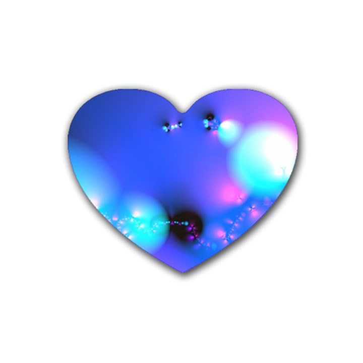 Love In Action, Pink, Purple, Blue Heartbeat 10000x7500 Drink Coasters 4 Pack (Heart) 