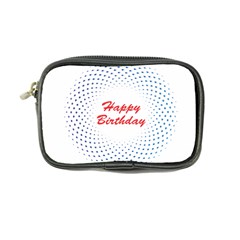 Halftone Circle With Squares Coin Purse