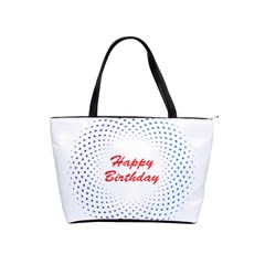 Halftone Circle With Squares Large Shoulder Bag by rizovdesign