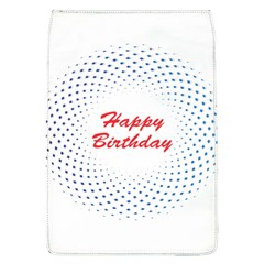 Halftone Circle With Squares Removable Flap Cover (large) by rizovdesign