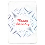 Halftone Circle With Squares Removable Flap Cover (Large) Front