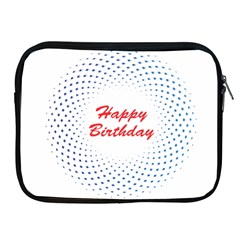 Halftone Circle With Squares Apple Ipad Zippered Sleeve by rizovdesign