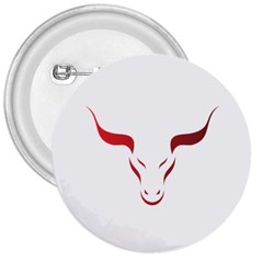 Stylized Symbol Red Bull Icon Design 3  Button by rizovdesign