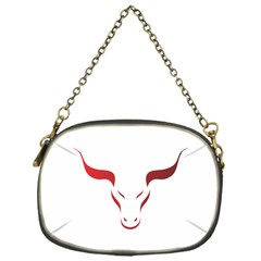 Stylized Symbol Red Bull Icon Design Chain Purse (one Side) by rizovdesign